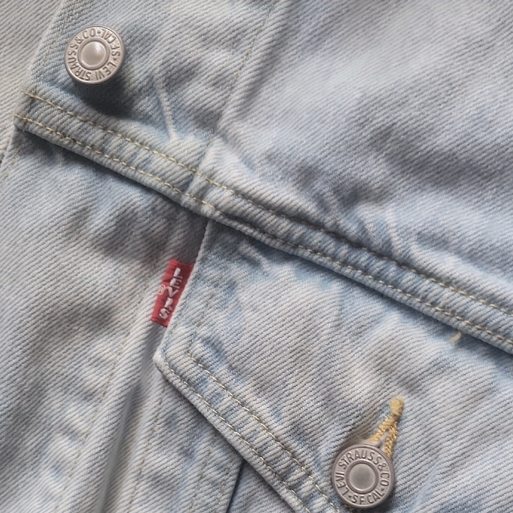 LEVI'S VINTAGE Light Blue Denim Jacket SIZE XS - Picture 7 of 12
